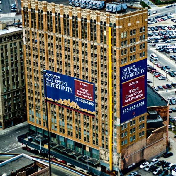 Yellow Superchute installed for a high rise renovation project.